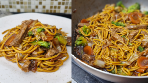 Leia mais sobre o artigo Yakisoba FÁCIL pra você fazer na sua casa!!! | Yakissoba de carne com legumes